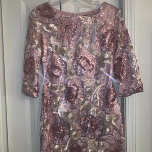 Ark & Co Rose Gold Sequin Dress